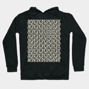 Black and White Zebra Pattern Retro Stars / VSCO Stars Hoodie